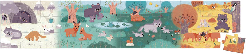 Janod - wwf - puzzle 4 saisons - 36 pièces