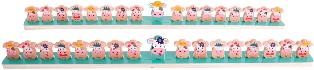 Toys bs quelle vache suis-je en bois jeu