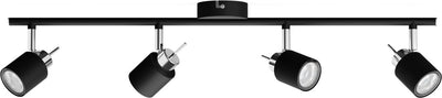 Philips LED Philips Meranti spot en saillie - 4 lumières - noir