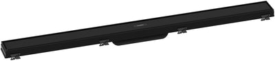 Hansgrohe raindrain match - caniveau de douche avec grille en acier inoxydable 900, cadre réglable en hauteur, noir mat 56040670