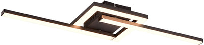 Rl live your light reality viale - plafonnier - noir mat - incl. 1x CMS 17w - rotatif
