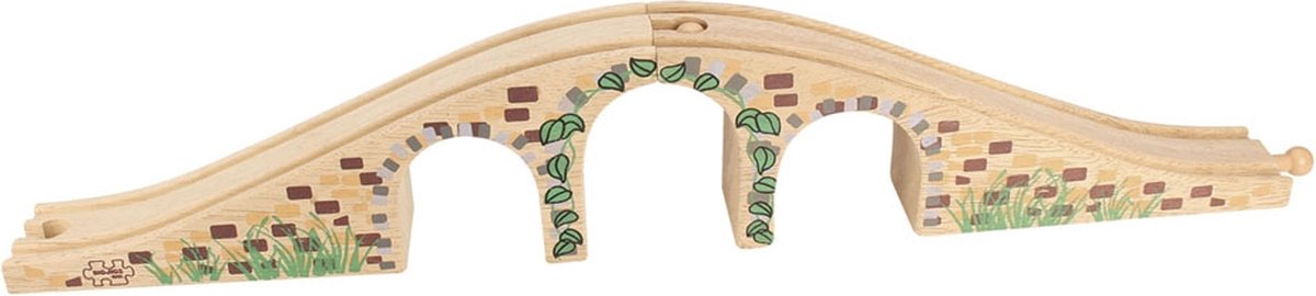 Bigjigs Bridge en bois avec 3 arches
