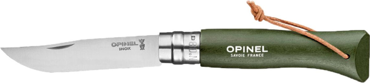 Opinel - couteau de poche - non. 08 - colorama - vert