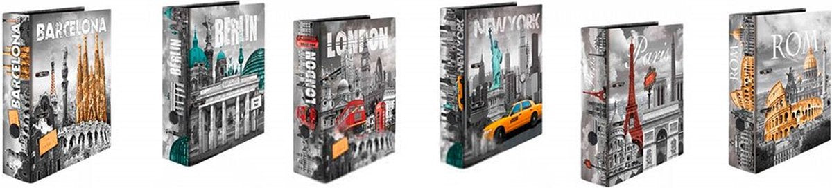 Herma 1x10 dossier design villes DIN A4 7169