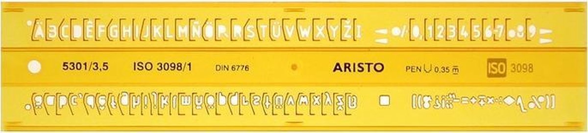 Aristo Aristo AR-5301 Modèle de 3 lettres 3,5 mm