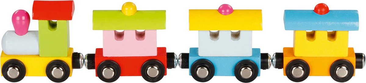 Train Goki - Turin - l28cm - avec attelage magnétique - 2 ans