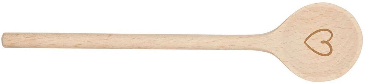 Goki Wooden Ladle Heart, 20 cm