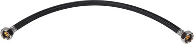 Tuyau de raccordement Differnz flexible - 1 2 pouces (f) à 1 2 pouces (f) - noir - raccords couleur chrome