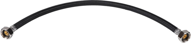 Tuyau de raccordement Differnz flexible - 1 2 pouces (f) à 1 2 pouces (f) - noir - raccords couleur chrome