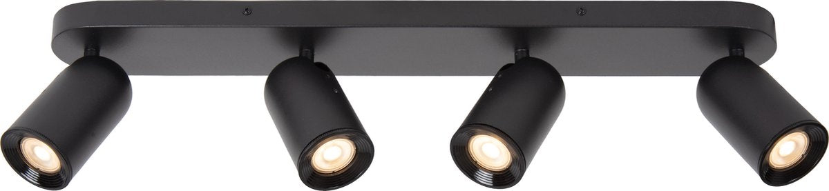 Lucide punch - spot de plafond (plafonnier) - 4xgu10 - noir