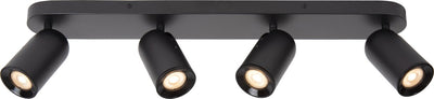 Lucide punch - spot de plafond (plafonnier) - 4xgu10 - noir