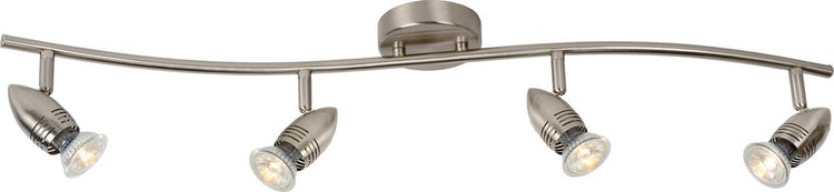 Lucide caro-led - spot de plafond (plafonnier) - led - gu10 - 4x5w 2700k - chrome mat