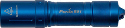 Fenix E01 V2.0 lampe de poche Fee01-BL lampe de poche LED tous les jours transporter EDC porte-clés lampe de poche, 100 lumens, bleu, aluminium