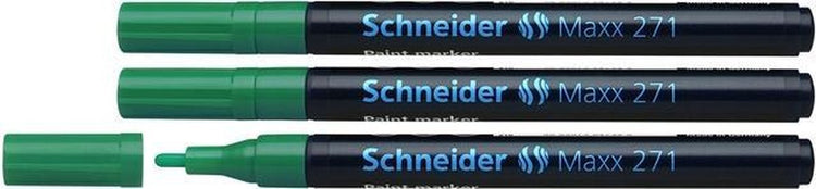 Instruments d'écriture Schneider marqueur peinture Schneider - maxx 271 - 1-2 mm - vert - 3 pièces - s-127104-3
