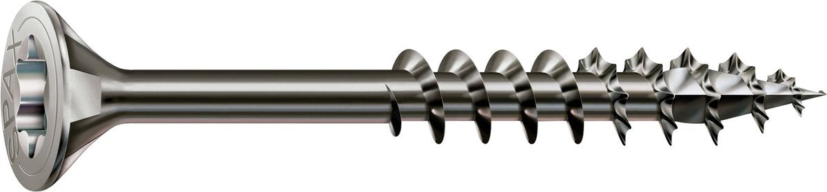 Vis en acier inoxydable Spax, 4,5 x 50 mm, 180 pièces, filetage partiel, tête fraisée, T-Star Plus T20, 4 coupes, acier inoxydable a2 - 8000000276538