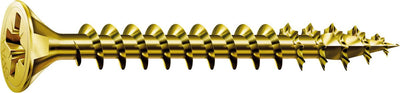 Vis universelle Spax, 5 x 40 mm, 180 pcs, filetage complet, tête fraisée, empreinte cruciforme z, 4cut, yellox - 8000000288258