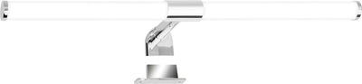 Briloner sala - lampe miroir led - éclairage miroir salle de bain - lumière blanc neutre 4 000k - 5w - 550 lm - chrome - 55 cm