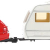 TOI-TOYS Metal Full-Back Car avec Caravane 1:48