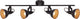 Briloner soft - spot de plafond - spot rétro en saillie - noir-or - 2x luminaire E14 - inclinable - métal - 79 cm
