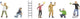 Nor 36566 n pulvérisateurs de graffitis personnages peints, debout