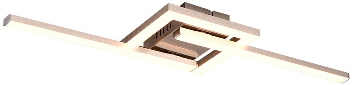 Rl live your light reality viale - plafonnier - nickel mat - incl. 1x CMS 17w - rotatif