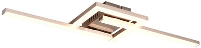 Rl live your light reality viale - plafonnier - nickel mat - incl. 1x CMS 17w - rotatif