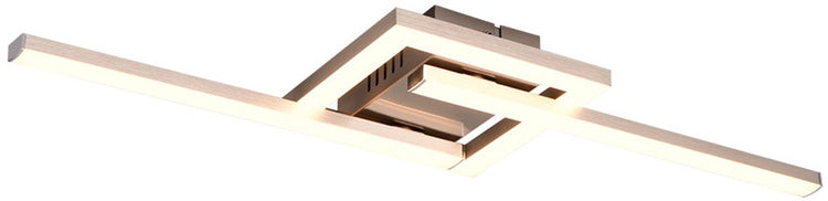Rl live your light reality viale - plafonnier - nickel mat - incl. 1x CMS 17w - rotatif