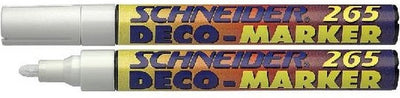 Marqueur déco craie Schneider 265 blanc 10 pcs.
