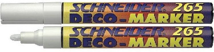 Marqueur déco craie Schneider 265 blanc 10 pcs.