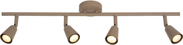 Lucide tiana - spot de plafond (plafonnier) - 4xgu10 - taupe | essentiel