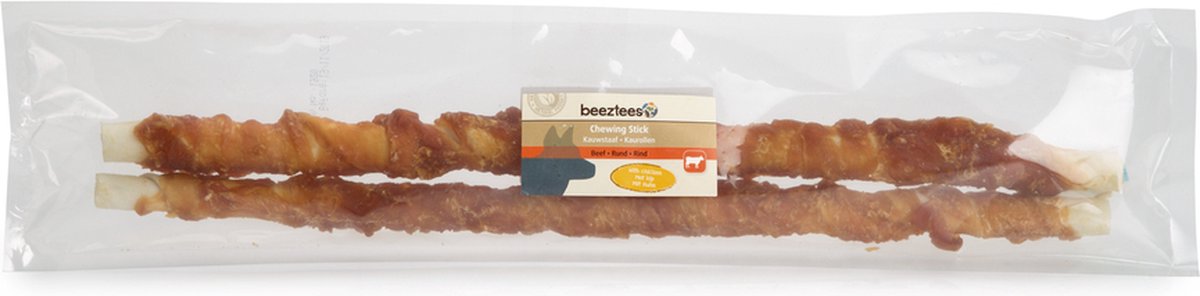 Beeztees bâton à mâcher culinaire au poulet 2 pièces 45 cm - snack pour chien - snack à mâcher -