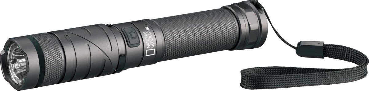 Lampe de poche National Geographic - iluminos 800 LED - dimmable, résistante aux éclaboussures