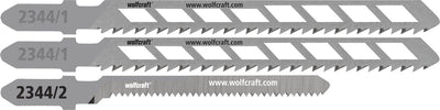 Wolfcraft - lames de scie sauteuse pour plaques de plâtre - 3 pièces - pour coupes droites et courbes dans les plaques de plâtre - 2344000