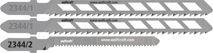 Wolfcraft - lames de scie sauteuse pour plaques de plâtre - 3 pièces - pour coupes droites et courbes dans les plaques de plâtre - 2344000