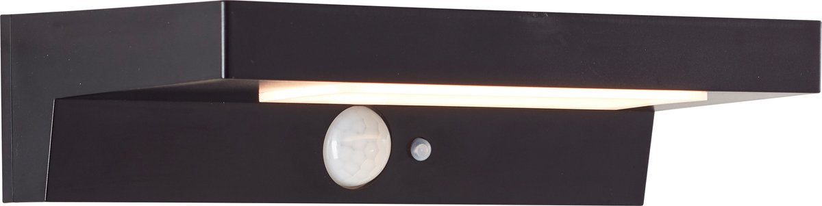 Brilliant barker - applique d'extérieur - led 3w - solaire - 430 lm - 4000k - ip44 - noir