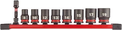 Accessoires Milwaukee 3 8 | clé à douille à chocs std | ensemble | 9 pièces - 4932480454