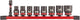 Accessoires Milwaukee 3 8 | clé à douille à chocs std | ensemble | 9 pièces - 4932480454
