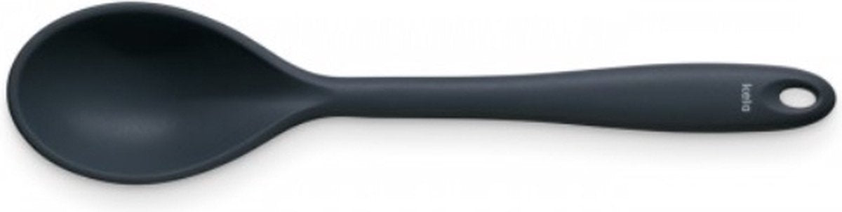 Kela cuillère de service, silicone, noir - | à Tom