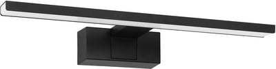 Lampe miroir Eglo conettilla - salle de bain - LED - 40 cm - noir et blanc - lumière blanche orientable