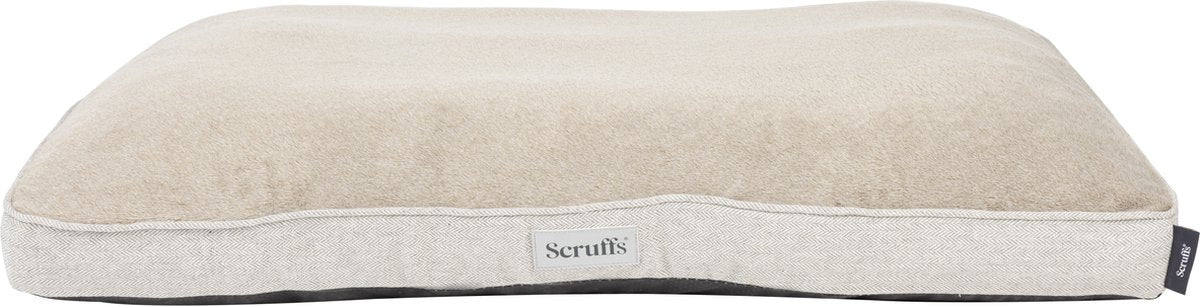 Coussin pour chien Scruffs Harvard - matelas orthopédique - mousse à mémoire de forme - gris perle - xl - 120 x 75 cm