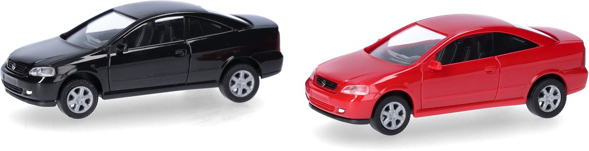 Herpa opel coupé, noir rouge (mini kit 2 pcs.)