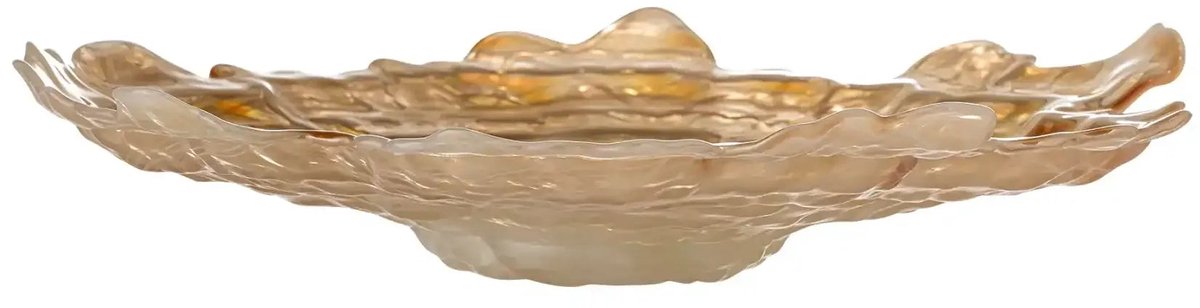 Bloomingville bol verre beige asimi 38cm
