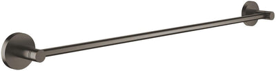 Porte-serviettes Grohe start – 600 mm – vis ou colle – métal – graphite dur brossé