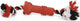 Beeztees sumo mini fit - jouets pour chiens - caoutchouc - rouge - 4,5x4,5x11 cm