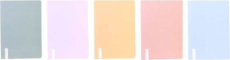 Ancor carnet gaufrage sec ligne a5 - 5 pièces - couleurs assorties