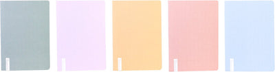Ancor carnet gaufrage sec ligne a4 - 5 pièces - couleurs assorties