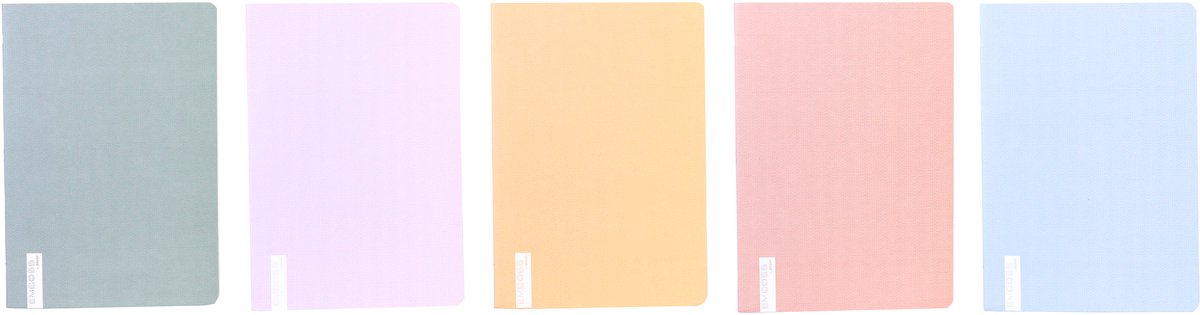 Ancor carnet gaufrage sec a5 diamant 5 mm 48 feuilles 90 grammes rétractables 5 pièces assorties - an-118865-c
