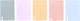 Ancor carnet gaufrage sec a5 diamant 5 mm 48 feuilles 90 grammes rétractables 5 pièces assorties - an-118872-c