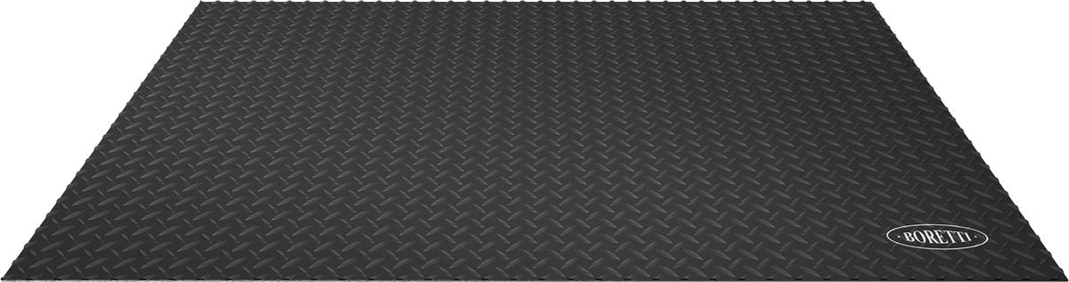 Boretti - tapis de sol pour barbecue - 120 x 80 cm - protection carrelage - noir