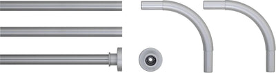 Ensemble de tringle à rideau de douche Sealskin aluminium mat